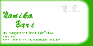 monika bari business card